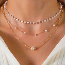 ReNi Brass Gold-Plated Layered Necklace-image-72