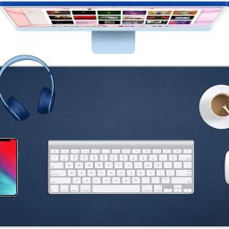 Le Agape Extended Mouse Pad/Desk Mat for Work from Home/Office/Gaming | Vegan PU Leather | Anti-Skid, Anti-Slip, Reversible Splash-Proof Non Slip Base Dual Sided Mousepad-image-17