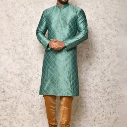 RANAK Men Solid Regular Kurta with Churidar-picture-13