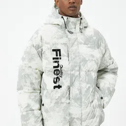 Koton Men Camouflage Longline Parka Jacket-image-55