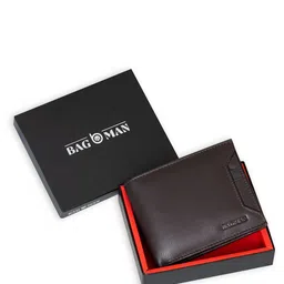 BAGMAN Men Leather Two Fold Wallet-image-84