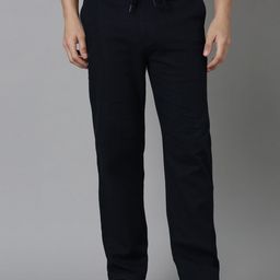 THE BEETEL HOUSE Men Relaxed Fancy Linen Trousers-image-96
