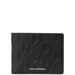 Karl Lagerfeld Men Textured Leather Two Fold Wallet-picture-26
