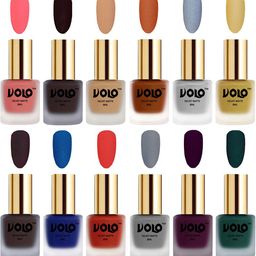 VOLO Set Of 12 Velvet Matte Nail Polish - 8 ml Each-image-69