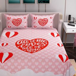 Bromwick Pink 250 TC King Bedsheet with 2 Pillow Covers-image-39