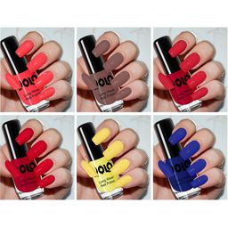 VOLO Set of 6 Color Rich Toxic Free Perfection Shine Nail Polish-5ml Each-VT-043-10