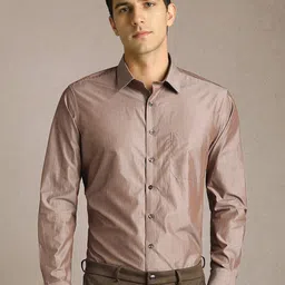 Louis Philippe Slim Fit Long Sleeves Pure Cotton Formal Shirt-picture-47