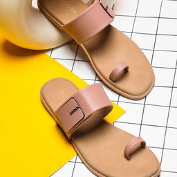CORSICA Women Square Toe One Toe Flats-image-21