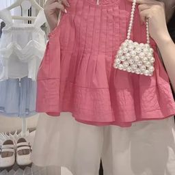 YK Girls Round Neck Top & Shorts Clothing Set-image-13