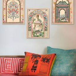 Kotart Beige & Green 3 Pieces Floral And Botanical Wooden Wall Arts-picture-13