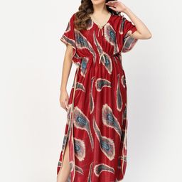 CHUI MUI Ethnic Motifs Printed Maxi Kaftan Nightdress-picture-32
