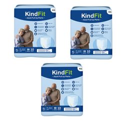Kindfit Set Of 3 Adult Pull Up Leakage Proof Pants Diapers - XL - 10Pcs Each-26
