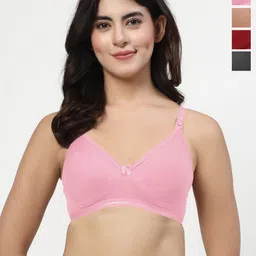 LILY Ithsird Pack Of 4 Full Coverage Seamless T-shirt Bra-picture-47