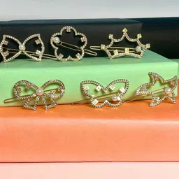 MANSIYAORANGE Women Set of 6 Embellished Hair Accessory Set-image-7