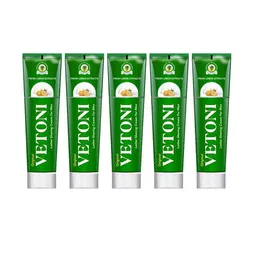VETONI Men Set Of 5 Fresh Lemon Extract Lather Shaving Cream- 125 g Each-1