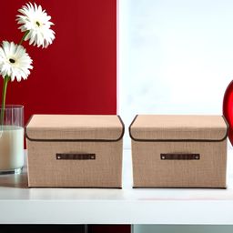 Myntra Elegant Homes Brown Set of 2 Regular Drawer Organiser Organisers-42