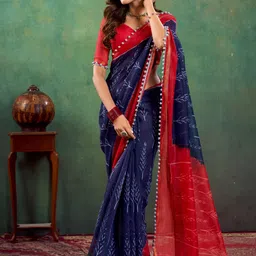 Anouk Ethnic Motifs Designer Bagh Saree-image-27