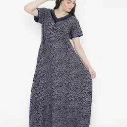 NIGHTSPREE Printed Maxi Nightdress-picture-6