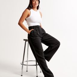 FNOCKS Women Relaxed High-Rise Lint Free Pleated Trousers-image-86