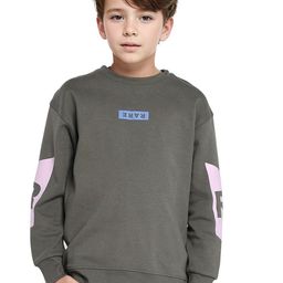 RARE ONES Boys Brand Logo Printed Cotton Sweatshirt-picture-29