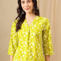 JANAKDULARI CREATION Floral Print Cotton Top-picture-57