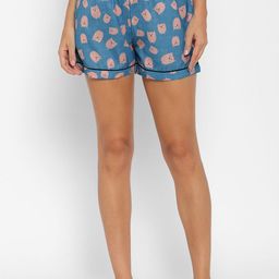 ETC Women Printed Mid-Rise Lounge Shorts-image-59