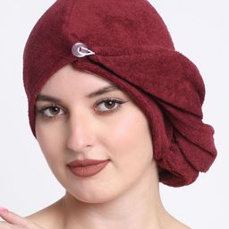 Creeva MaroonCotton 380 GSM Bath Towel-image-53