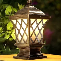 KINIS Gold-Toned & White Frustrum Shaped Aluminium Light Outdoor Lamp-image-37