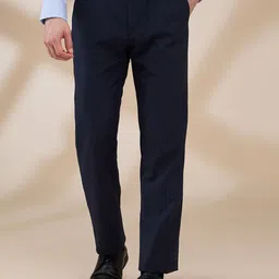 Raymond Men Contemporary Fit Mid Rise Formal Trousers-picture-26