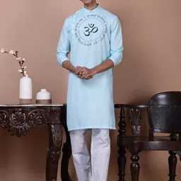 DEVOILER Men Ethnic Motifs Printed Kurta-picture-2