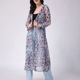 Moda Rapido Women Printed Longline Shrug-28