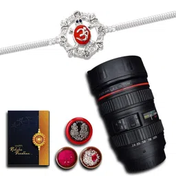 DeoDap Roli Chawal Coin Mug & Greeting Card Rakhi Gift Set-image-36