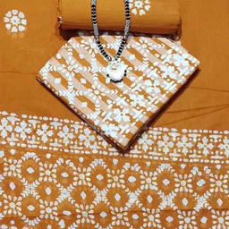 Farooq Dyeing Ethnic Motifs Printed Pure Cotton Unstitched Dress Material-picture-31