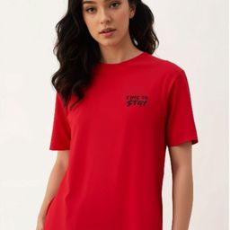 MACK JONNEY Women Printed Pockets T-shirt-image-37