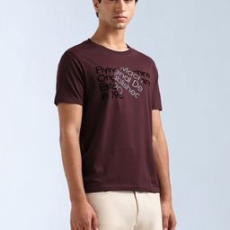Flying Machine Men Typography Printed Round Neck T-shirt-picture-33