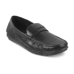 Tresmode The Argento Black Men's Leather Loafers-image-55
