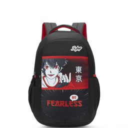 Skybags Kyro RC 03 Rebel Red Black School Backpack-13