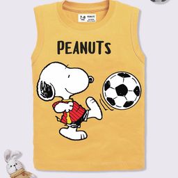 YK X Minute Mirth Boys Pure Cotton Peanuts Printed T-shirt-image-89