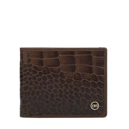 Da Milano Men Geometric Textured Leather Two Fold Wallet-picture-45