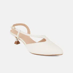 DROP BOLD Women Kitten Heels Pumps With Buckles-63