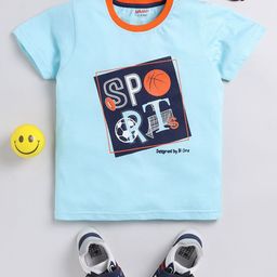 MIMINO Boys Printed Applique T-shirt-image-1