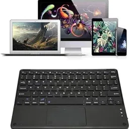 FKU Rechargeable Ultra Slim Quiet Wireless Keyboard Bluetooth Standard Laptop Keyboard image 4