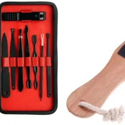 , Tweezers, Blackhead Remover with Leather Case & Double Sided-image-1