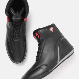 Ducati Men Textured Mid-Top Driving Shoes-image-77
