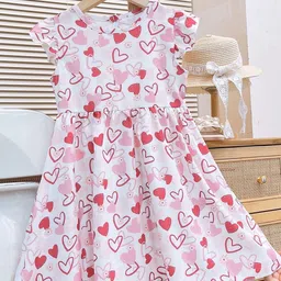 StyleCast x Revolte Girls Conversational Print A-Line Midi Dress-image-71