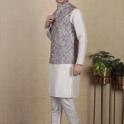 PulseIQ Men Printed Straight Kurta Set-picture-37