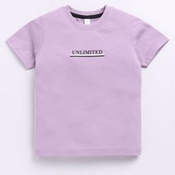 Ginie Boys Typography Printed Round Neck Cotton Blend T-shirt-image-46