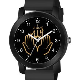 Gopal Shopcart Unisex Round Dial & Straps Analogue Watch PandoBLK-Islamic-NUM03-804-BLK_SH-80