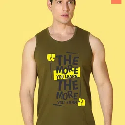 WOOSTRO Pack Of 2 Printed Pure Combed Cotton Gym VestsVWS26(BKLN ORANGE)(MORE OLIVE)-image-55