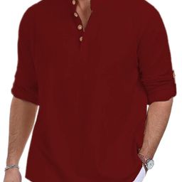 AMRIT TOP WEAR Mandarin Collar Cotton Short Kurta-image-89